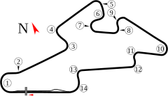 Tracciato di Circuito Masaryk