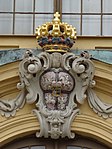 Coat of arms on the Moritzburg Castle in Moritzburg, Saxony