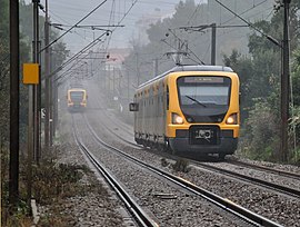 Train in Rio Tinto, Portugal