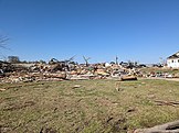 Tornado damage in Rolling Fork, Mississippi