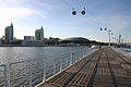 Promenade, kabelbaan, São Gabriel en São Rafael-torens en het Atlantisch paviljoen