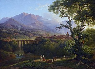 Vue de la villa Cava à Naples (1816), musée des Beaux-Arts de Marseille.