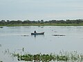 Canoe in the Paraguay river, in Villeta