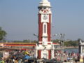 The Birla Tower, established 1938, on Malviya dwipa, opposite Har-ki-Pauri.