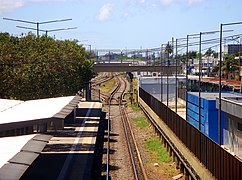 Panorama de las vías con vista hacia Ituzaingó