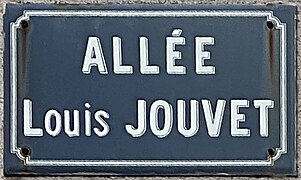 Plaque Allée Louis Jouvet - Pierrefitte-sur-Seine (FR93) - 2022-08-14 - 1.jpg