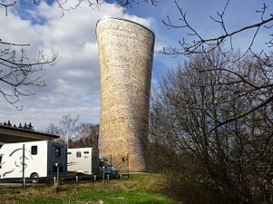 Ventilationstorn vid Värtan.