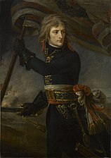 Bonaparte en el puente de Arcole, 1796, 130 × 94 cm, Palacio de Versalles.