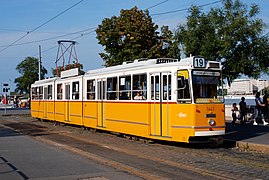 Ganz-MÁVAG CSMG tram for the Budapest tram (2007)