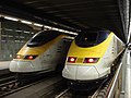 Kettő Eurostar nagysebességű motorvonat