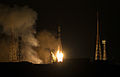 Soyuz TMA-15M launches from the Baikonur Cosmodrome.