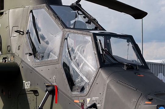 Eurocopter EC 665 Tiger UHT cockpit.