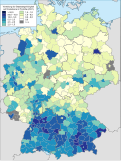 Hungarians in Germany (according to the 2021 census)