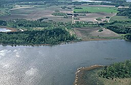 Flygfoto över Väringen och Kägleholm