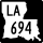 Louisiana Highway 694 marker