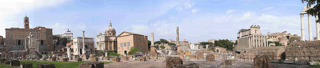 Panoramic View, Forum Romanum, compressed