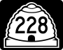 State Route 228 marker