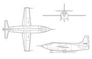 Diagrama do Bell X-1.