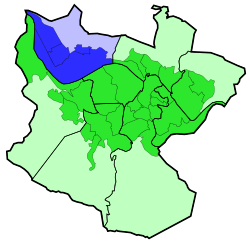 Mappa dei quartieri di Bilbao