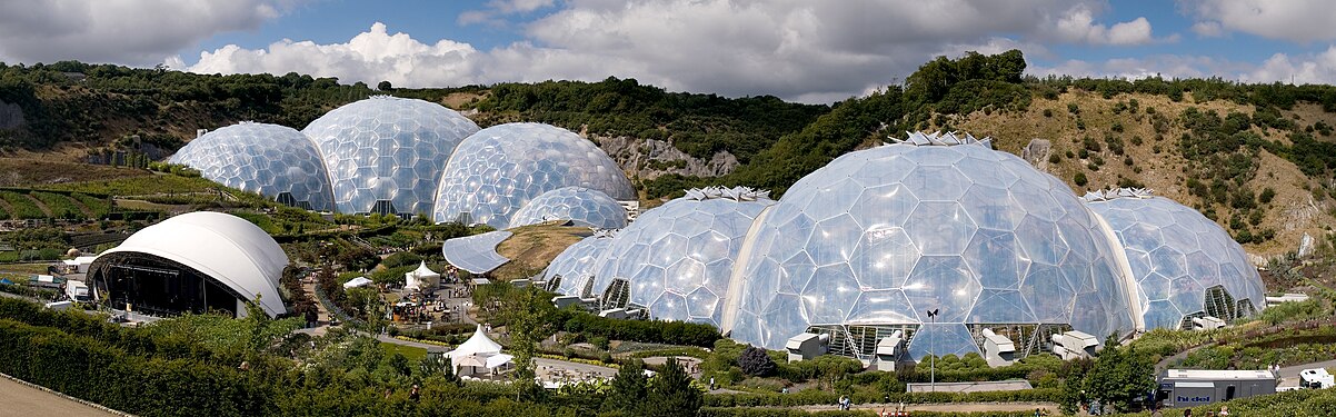 Geodetische koepels van het Eden Project