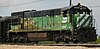 Burlington Northern Railroad 5383, a GE U30C.