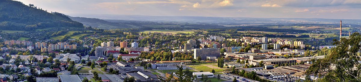 Pohľad na mesto z Bezručovej vyhliadky