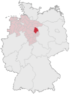 Laag vun den Kreis Gifhorn in Düütschland