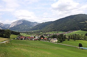 Der nördliche Teil der Gemeinde mit Pichl und Tragöß und der Meßnerin