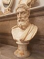 Roman copy of a Greek original of the mid 3rd century BC (275–250 BC). Hall of the Philosophers in Palazzo Nuovo, Rome.