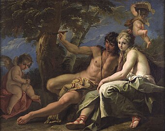 Medoro e Angelica Sebastiano Ricci, c. 1716