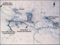 Estevan, and the Estevan Coalfield, along the Souris River, viewed from the Space Shuttle, February 2001