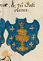 Escudo do reino de Galiza no armorial Wappenbuch. Século XVI