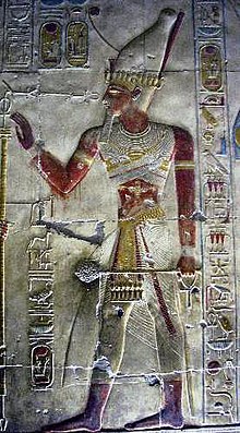 Gambar Seti I di kuilnya di Abydos