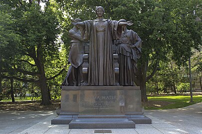 Alma Mater by Lorado Taft (1929) at the University of Illinois Urbana-Champaign