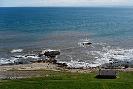 Cliffside view on Geanies Point looking over Geanies fishing bothy - geograph.org.uk - 6145101.jpg