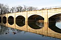 The Monocacy Aqueduct carries the C&O Canal over the Monocacy River. Photo taken Feb 6, 2005.