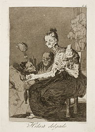 Capricho No. 44: Hilan delgado (Ili spinas fajne)