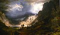 Albert Bierstadt, A Storm in the Rocky Mountains, Mt Rosalie (1866)