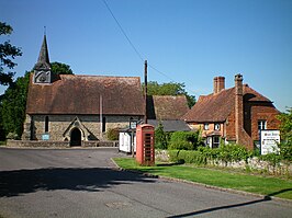 Kerk en pub in Plaistow