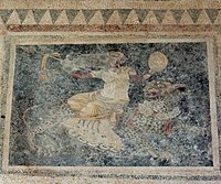 Dionysos riding on a feline creature