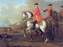 King George II at the Battle of Dettingen, 1743