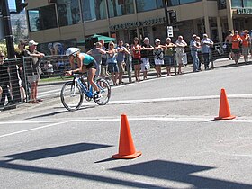 Sara Gross beim Ironman Canada in Penticton, 2011