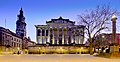 Blue hour photograph of the Harris Museum taken in the morning 5 March 2022