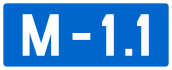 M-1.1 highway shield}}