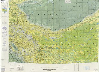 Map including Qiemo (labeled as QIEMO (CH'IEH-MO)) and surrounding region (DMA, 1980)[b]