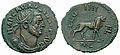 Image 38A Carausius coin from Londinium mint (from History of London)