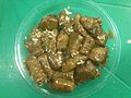 Stuffed vine leaves (a traditional Greek "mezes")