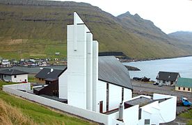 The new church of Gøta in Gøtugjógv