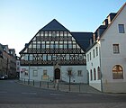 Fachwerk am Gasthof Weißes Ross im Zentrum