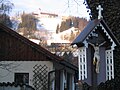 Hohenpeißenberg (Südseite) mit Gipfel des Hohen Peißenbergs von der Kreuzstraße aus